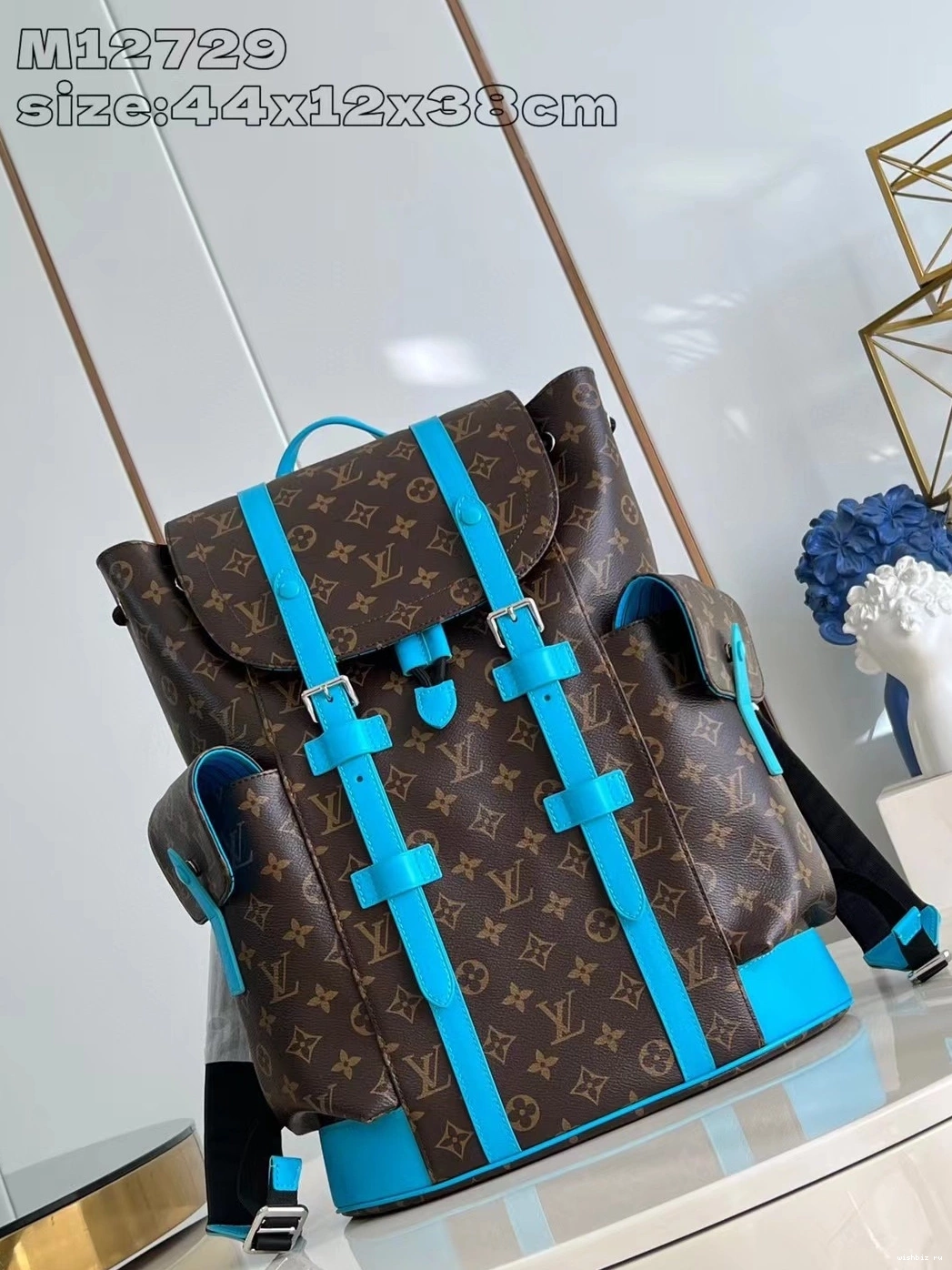 WIS Christopher Backpack Louis MM-38*44*12.5CM Vuitton 1009